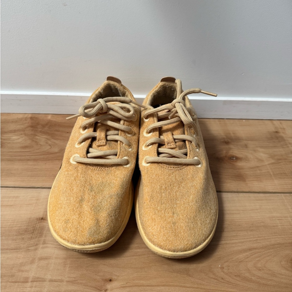 All birds - Women’s Wool Runners in Yellow Monochrome - Size 7